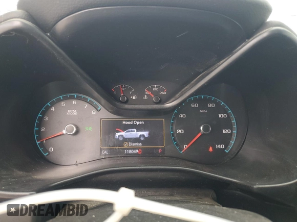 2019 Chevrolet Colorado 4WD LT with VIN 1GCGTCENXK1134524, listed as a Copart auction lot 60968805 with 118,049 mi miles and Salvage title. Bid and sale history available at DreamBid. Image 9.