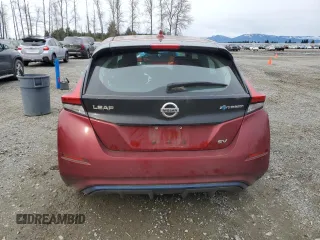 2020 Nissan LEAF SV with VIN 1N4AZ1CP3LC301685, listed as a Copart auction lot 48599765 with 35,253 mi miles and Salvage title. Bid and sale history available at DreamBid. Image 6.