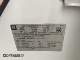 2011 GMC Terrain SLE-2 with VIN 2CTALSECXB6336828, listed as a IAAI auction lot 41721702 with 213,424 mi miles. Bid and sale history available at carsss.com. Image 9.