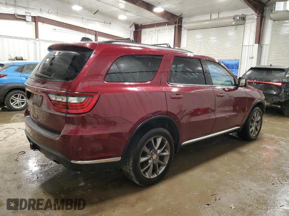 2017 Dodge Durango SXT with VIN 1C4RDJAG7HC799590, listed as a Copart auction lot 82331664 with 131,606 mi miles and Clean Title. Bid and sale history available at DreamBid. Image 3.