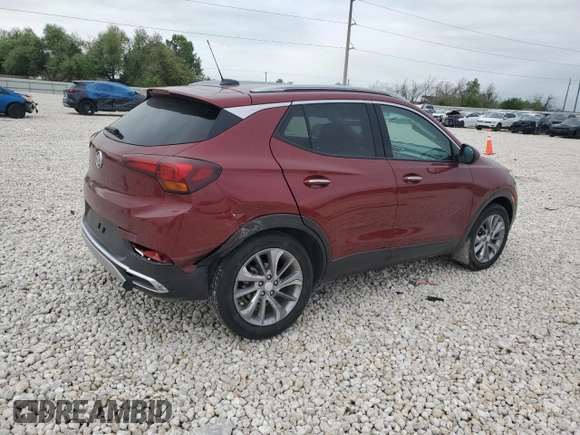 2023 Buick Encore GX Essence with VIN KL4MMFSLXPB122423, listed as a Copart auction lot 50461365 with 23,230 mi miles and Salvage title. Bid and sale history available at DreamBid. Image 3.