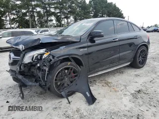 2018 Mercedes-Benz GLE 63 S AMG with VIN 4JGED7FB2JA117887, listed as a Copart auction lot 58701445 with 42,736 mi miles and Salvage title. Bid and sale history available at DreamBid. Image 1.