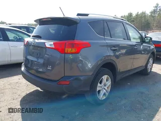 2015 Toyota RAV4 LE with VIN JTMBFREV1FD126062, listed as a IAAI auction lot 42095265 with 274,224 mi miles. Bid and sale history available at carsss.com. Image 4.