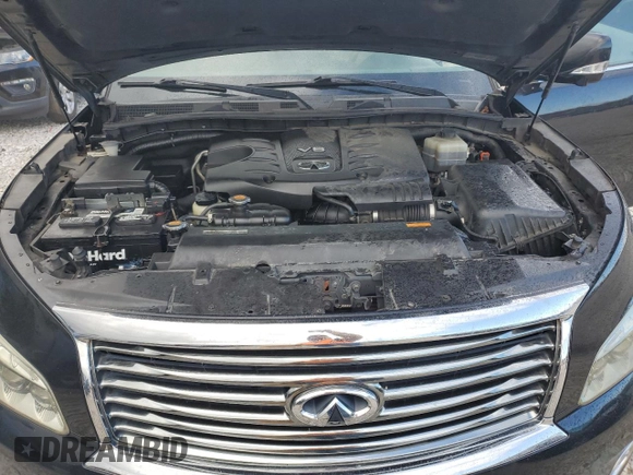 2011 Infiniti QX56 8-passenger with VIN JN8AZ2NC8B9302180, listed as a Copart auction lot 76001744 with 220,515 mi miles and Clean Title. Bid and sale history available at carsss.com. Image 12.