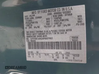 1999 Ford Ranger XLT with VIN 1FTYR14X2XPB07901, listed as a IAAI auction lot 41509235 with 115,418 mi miles. Bid and sale history available at carsss.com. Image 9.