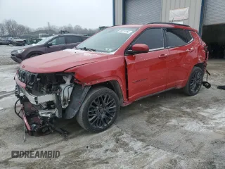 2022 Jeep Compass (RED) Edition with VIN 3C4NJDCB6NT237206, listed as a Copart auction lot 46014455 with 22,399 mi miles and Salvage Title. Bid and sale history available at DreamBid. Image 1.