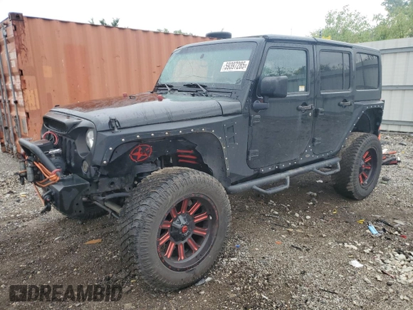 2016 Jeep Wrangler Unlimited Sport z VIN 1C4BJWDG4GL194296, wystawiony jako Copart lot #59397285 z przebiegiem 174 343 mil mil oraz Szkoda całkowita • Salvage title. Historia ofert i sprzedaży dostępna na DreamBid. Obrazek 1.