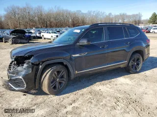 2021 Volkswagen Atlas 3.6L V6 SE w/Technology R-Line with VIN 1V2RR2CA1MC575613, listed as a Copart auction lot 87320774 with 51,606 mi miles and Clean Title. Bid and sale history available at carsss.com. Image 1.