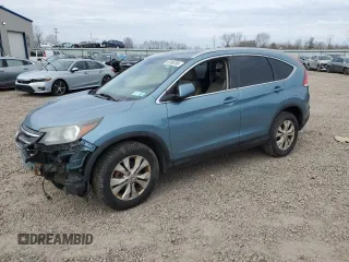 2014 Honda CR-V EX-L with VIN 2HKRM4H75EH665118, listed as a Copart auction lot 52490395 with 0 mi miles and Salvage Title. Bid and sale history available at carsss.com. Image 1.