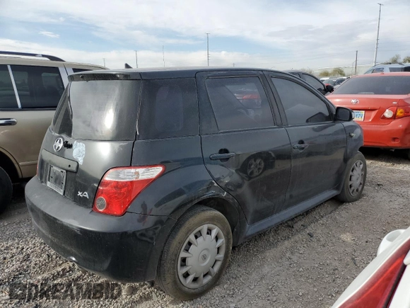 2006 Scion xA with VIN JTKKT624760163250, listed as a Copart auction lot 88695995 with 193,541 mi miles and Salvage Title. Bid and sale history available at carsss.com. Image 3.