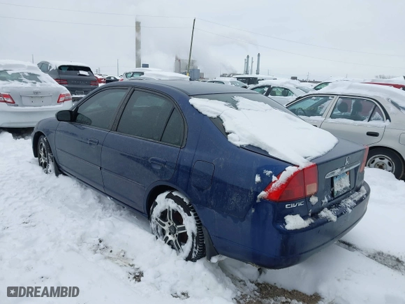2002 Honda Civic EX with VIN 1HGES26852L010812, listed as a IAAI auction lot 41275122 with 190,612 mi miles. Bid and sale history available at carsss.com. Image 3.