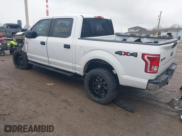 2016 Ford F-150 XLT with VIN 1FTEW1E80GKD92713, listed as a IAAI auction lot 41722647 with 81,238 mi miles. Bid and sale history available at carsss.com. Image 3.