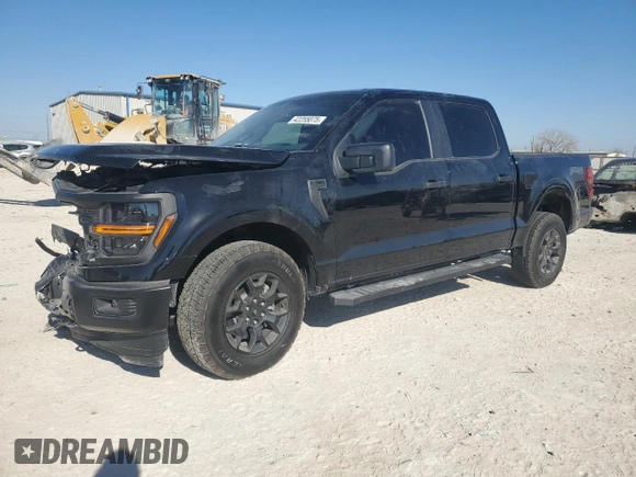 2024 Ford F-150 STX with VIN 1FTEW2LP8RFB79472, listed as a Copart auction lot 42255075 with 1,696 mi miles and Salvage Title. Bid and sale history available at carsss.com. Image 1.