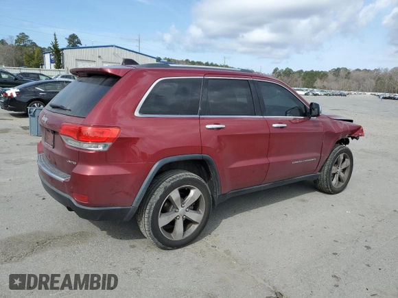 2014 Jeep Grand Cherokee Limited with VIN 1C4RJFBG9EC407418, listed as a Copart auction lot 45313435 with 141,952 mi miles and Salvage Title. Bid and sale history available at carsss.com. Image 3.
