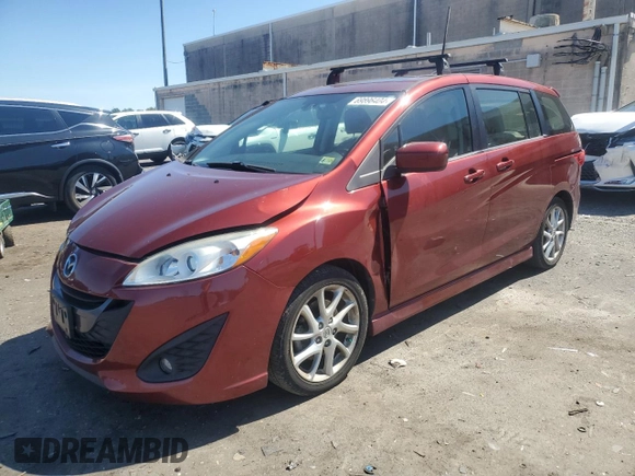 2012 Mazda 5 Grand Touring with VIN JM1CW2DLXC0139813, listed as a Copart auction lot 69896404 with 94,153 mi miles and Salvage Title. Bid and sale history available at DreamBid. Image 1.