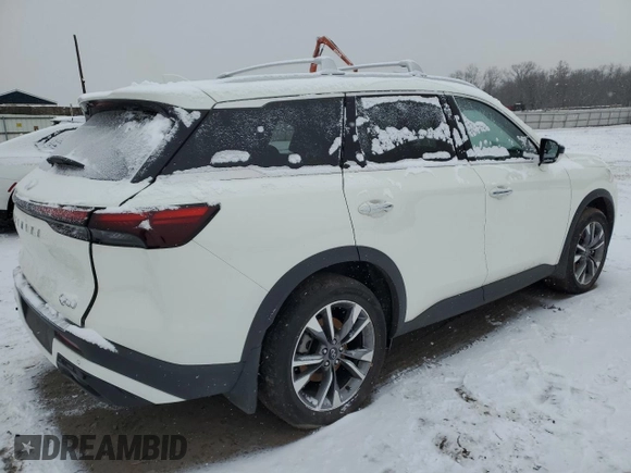 2024 Infiniti QX60 Luxe z VIN 5N1DL1FS5RC339335, wystawiony jako Copart lot #86246554 z przebiegiem 9 516 mil mil oraz Szkoda całkowita • Salvage title. Historia ofert i sprzedaży dostępna na DreamBid. Obrazek 3.