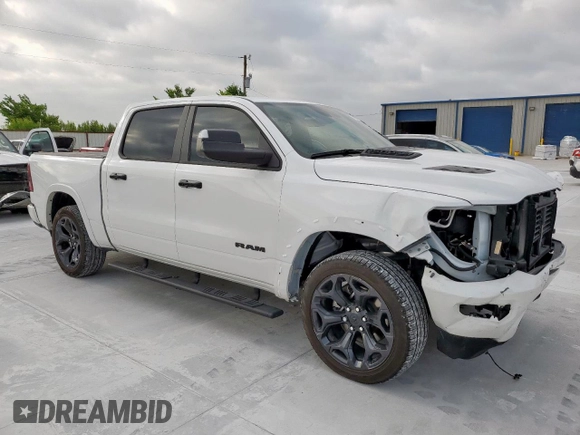 2023 Ram 1500 Limited with VIN 1C6SRFHT7PN564426, listed as a Copart auction lot 57902525 with 14,345 mi miles and Salvage title. Bid and sale history available at DreamBid. Image 4.