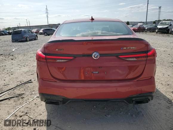 2020 BMW 2 Series M235i xDrive with VIN WBA13AL04L7F94651, listed as a Copart auction lot 67935044 with 30,821 mi miles and Salvage Title. Bid and sale history available at carsss.com. Image 6.