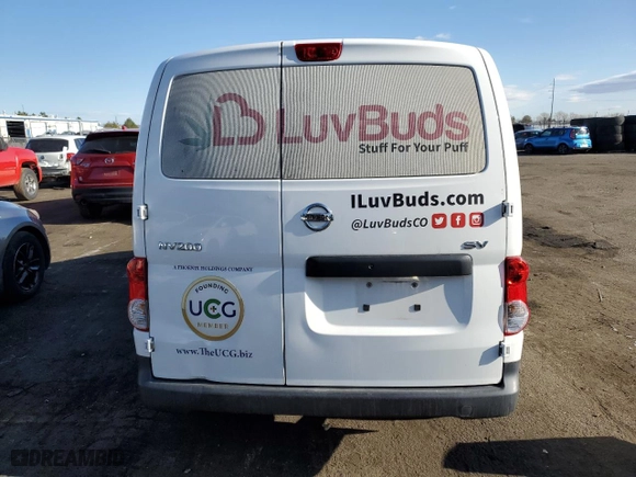 2015 Nissan NV200 S with VIN 3N6CM0KN3FK695843, listed as a Copart auction lot 49988954 with 62741 miles and Salvage Title. Bid and sale history available at carsss.com. Image 6.