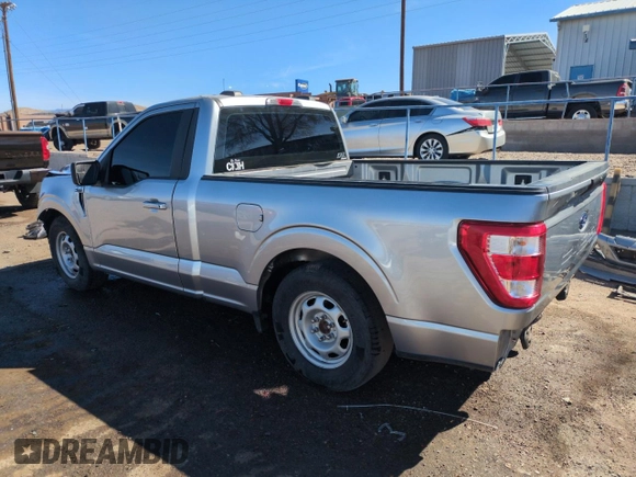 2021 Ford F-150 XL with VIN 1FTMF1C50MKD81601, listed as a Copart auction lot 49331765 with 65,702 mi miles and Salvage title. Bid and sale history available at DreamBid. Image 2.