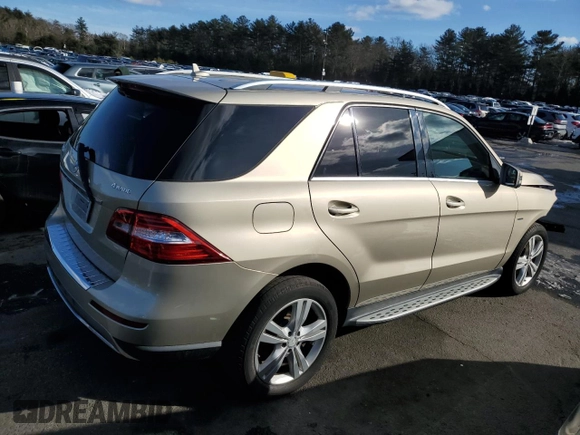 2012 Mercedes-Benz M ML 350 with VIN 4JGDA5HB4CA076509, listed as a Copart auction lot 45131285 with 166,566 mi miles and Salvage Title. Bid and sale history available at carsss.com. Image 3.