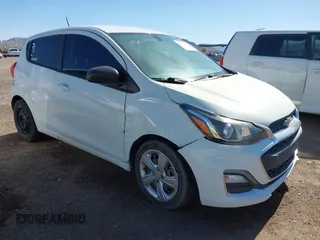 2020 Chevrolet Spark LS with VIN KL8CB6SA6LC408191, listed as a IAAI auction lot 41793421 with 75,524 mi miles. Bid and sale history available at carsss.com. Image 1.