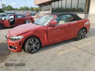 2017 BMW 2 Series 230i with VIN WBA2K9C30HV647412, listed as a Copart auction lot 70314504 with 49,695 mi miles and Salvage Title. Bid and sale history available at carsss.com. Image 1.