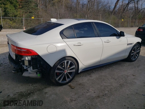 2018 Jaguar XE with VIN SAJAM4FV3JCP17674, listed as a Copart auction lot 74928583 with 48,105 mi miles and . Bid and sale history available at DreamBid. Image 3.