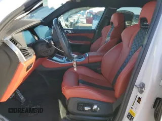2022 BMW X5 M with VIN 5YMJU0C06N9K15414, listed as a Copart auction lot 46120325 with 0 mi miles and Salvage Title. Bid and sale history available at carsss.com. Image 7.