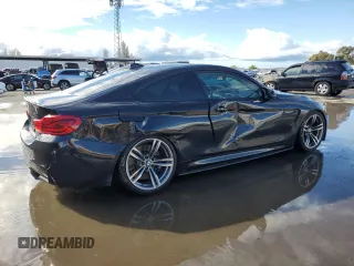 2019 BMW M4 with VIN WBS4Y9C57KAG67209, listed as a Copart auction lot 44204445 with 52,605 mi miles and Salvage Title. Bid and sale history available at carsss.com. Image 3.