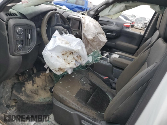 2021 Chevrolet Silverado 1500 Work Truck with VIN 3GCUYAEF8MG353665, listed as a Copart auction lot 45312625 with 17,752 mi miles and Non Repairable. Bid and sale history available at DreamBid. Image 8.