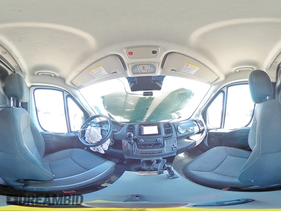 2023 Ram ProMaster Cargo with VIN 3C6LRVDG9PE578176, listed as a Copart auction lot 46613135 with 23,089 mi miles and Salvage Title. Bid and sale history available at DreamBid. Image 14.