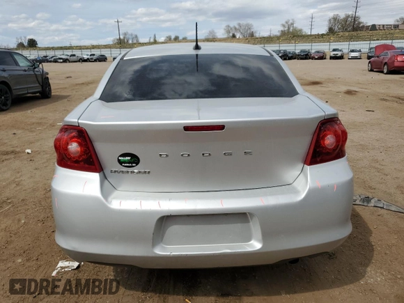 2012 Dodge Avenger SE with VIN 1C3CDZAB7CN322846, listed as a Copart auction lot 52442395 with 152,447 mi miles and Salvage Title. Bid and sale history available at carsss.com. Image 6.