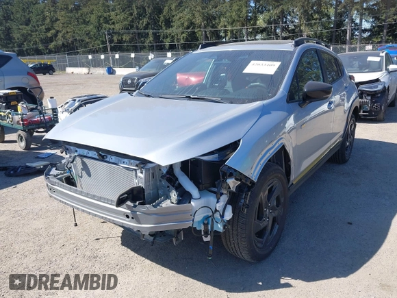 2024 Subaru Crosstrek Sport with VIN 4S4GUHF68R3840421, listed as a IAAI auction lot 42033409 with 3,413 mi miles. Bid and sale history available at carsss.com. Image 2.