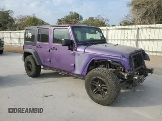 2018 Jeep Wrangler JK Unlimited Sport S with VIN 1C4BJWDG7JL907716, listed as a Copart auction lot 82162494 with 64,279 mi miles and Salvage Title. Bid and sale history available at carsss.com. Image 4.