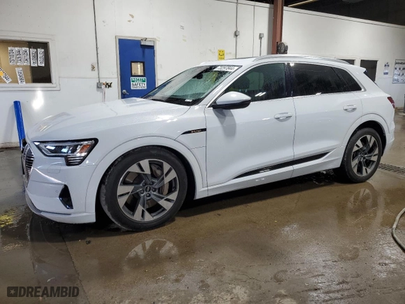 2021 Audi e-tron Premium with VIN WA1AABGE5MB005200, listed as a Copart auction lot 73297844 with 28,894 mi miles and Salvage Title. Bid and sale history available at carsss.com. Image 1.