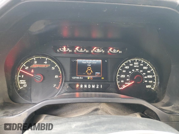 2017 Ford F-150 XL with VIN 1FTEW1EP4HFB03334, listed as a Copart auction lot 80623344 with 123,193 mi miles and Salvage Title. Bid and sale history available at carsss.com. Image 9.