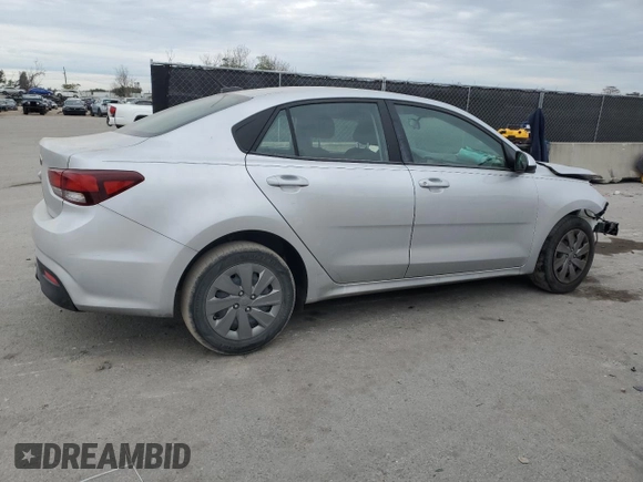 2020 Kia Rio LX with VIN 3KPA24AD7LE352849, listed as a Copart auction lot 88843725 with 80,805 mi miles and Salvage Title. Bid and sale history available at carsss.com. Image 3.