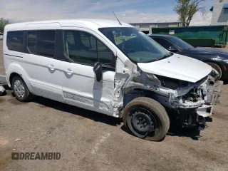 2014 Ford Transit Connect XLT with VIN NM0GE9F78E1141664, listed as a Copart auction lot 54843735 with 25,802 mi miles and Salvage title. Bid and sale history available at DreamBid. Image 4.
