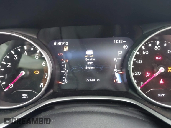 2018 Jeep Compass Latitude z VIN 3C4NJDBB8JT184990, wystawiony jako IAAI lot #42354000 z przebiegiem 77 444 mil mil oraz . Historia ofert i sprzedaży dostępna na DreamBid. Obrazek 7.