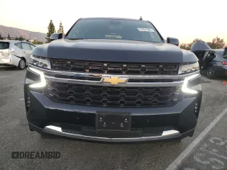 2023 Chevrolet Tahoe LS with VIN 1GNSCMKD4PR505432, listed as a Copart auction lot 81931984 with 9,340 mi miles and Salvage title. Bid and sale history available at DreamBid. Image 5.