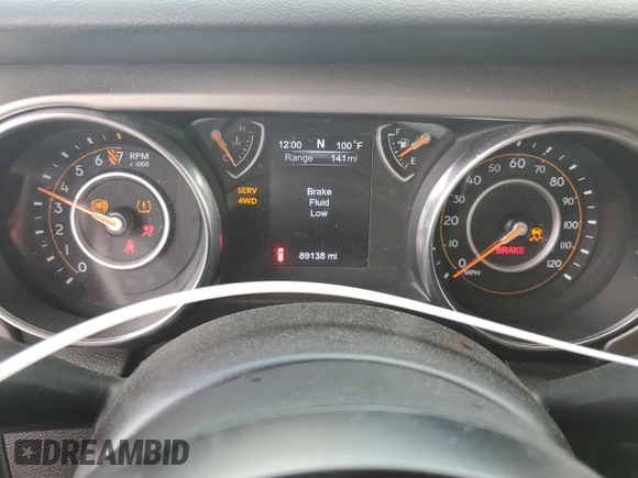 2020 Jeep Wrangler Unlimited Sport S z VIN 1C4HJXDG4LW209887, wystawiony jako Copart lot #59419785 z przebiegiem 89 138 mil mil oraz Szkoda całkowita • Salvage title. Historia ofert i sprzedaży dostępna na DreamBid. Obrazek 9.