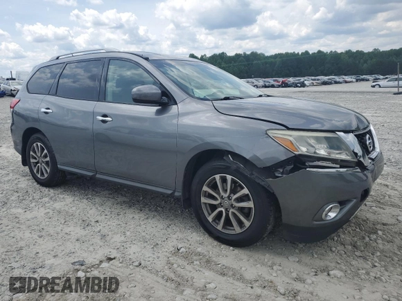 2015 Nissan Pathfinder SL z VIN 5N1AR2MN3FC660810, wystawiony jako Copart lot #55645045 z przebiegiem 115 126 mil mil oraz Szkoda całkowita • Salvage title. Historia ofert i sprzedaży dostępna na DreamBid. Obrazek 4.