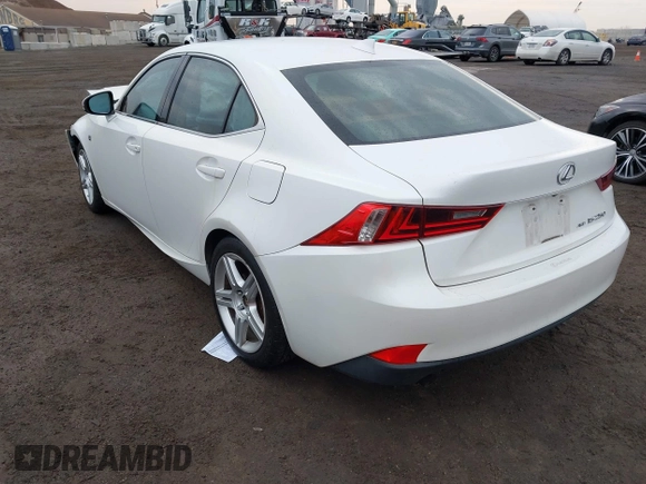 2015 Lexus IS 250 with VIN JTHCF1D25F5019537, listed as a IAAI auction lot 41643532 with 66,765 mi miles and . Bid and sale history available at DreamBid. Image 3.