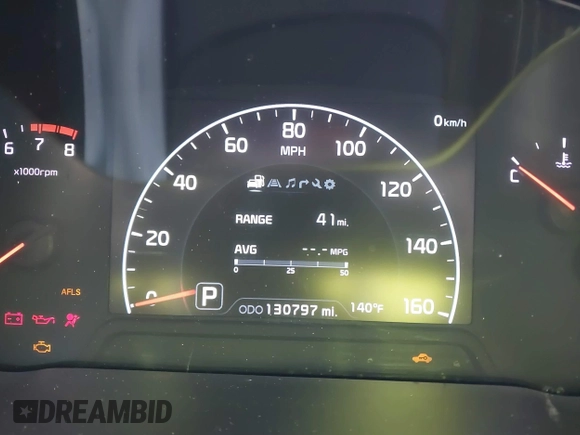 2014 Kia Cadenza Premium with VIN KNALN4D76E5137996, listed as a IAAI auction lot 41399665 with 130,797 mi miles. Bid and sale history available at carsss.com. Image 7.
