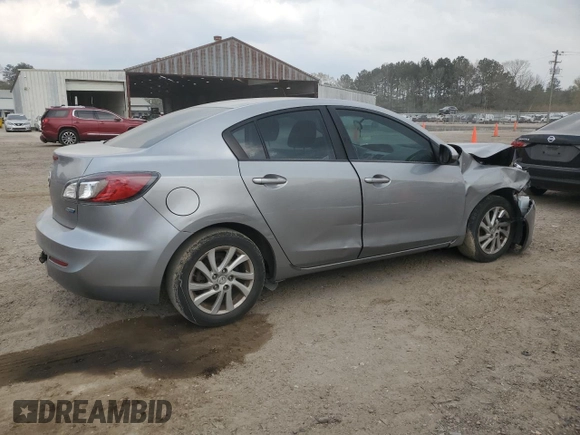 2012 Mazda 3 i Touring with VIN JM1BL1V74C1700744, listed as a Copart auction lot 47706935 with 164,797 mi miles and Salvage Title. Bid and sale history available at DreamBid. Image 3.