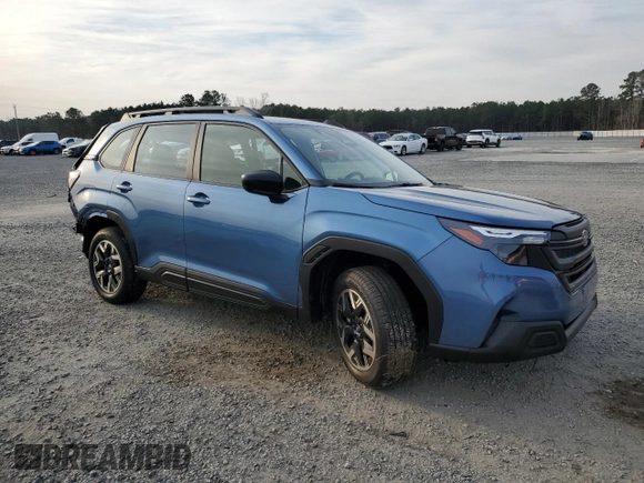2025 Subaru Forester with VIN JF2SLDAC5SH444822, listed as a Copart auction lot 48493785 with 4,944 mi miles and Salvage title. Bid and sale history available at DreamBid. Image 4.