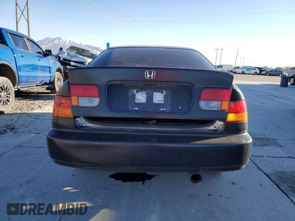 1998 Honda Civic DX with VIN 1HGEJ6123WL024484, listed as a Copart auction lot 79859564 with 211,371 mi miles and Salvage Title. Bid and sale history available at carsss.com. Image 6.