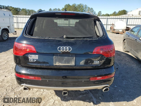2015 Audi Q7 Premium Plus with VIN WA1LMAFE1FD019761, listed as a Copart auction lot 46845735 with 126,616 mi miles and Salvage title. Bid and sale history available at DreamBid. Image 6.