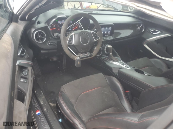 2019 Chevrolet Camaro ZL1 with VIN 1G1FK1R60K0111144, listed as a Copart auction lot 43147475 with 46,725 mi miles and Salvage Title. Bid and sale history available at carsss.com. Image 8.
